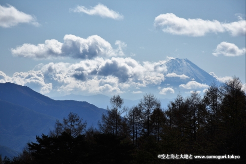 天女山から