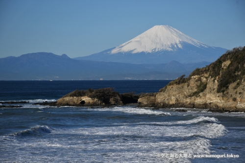 長者ヶ崎と富士山